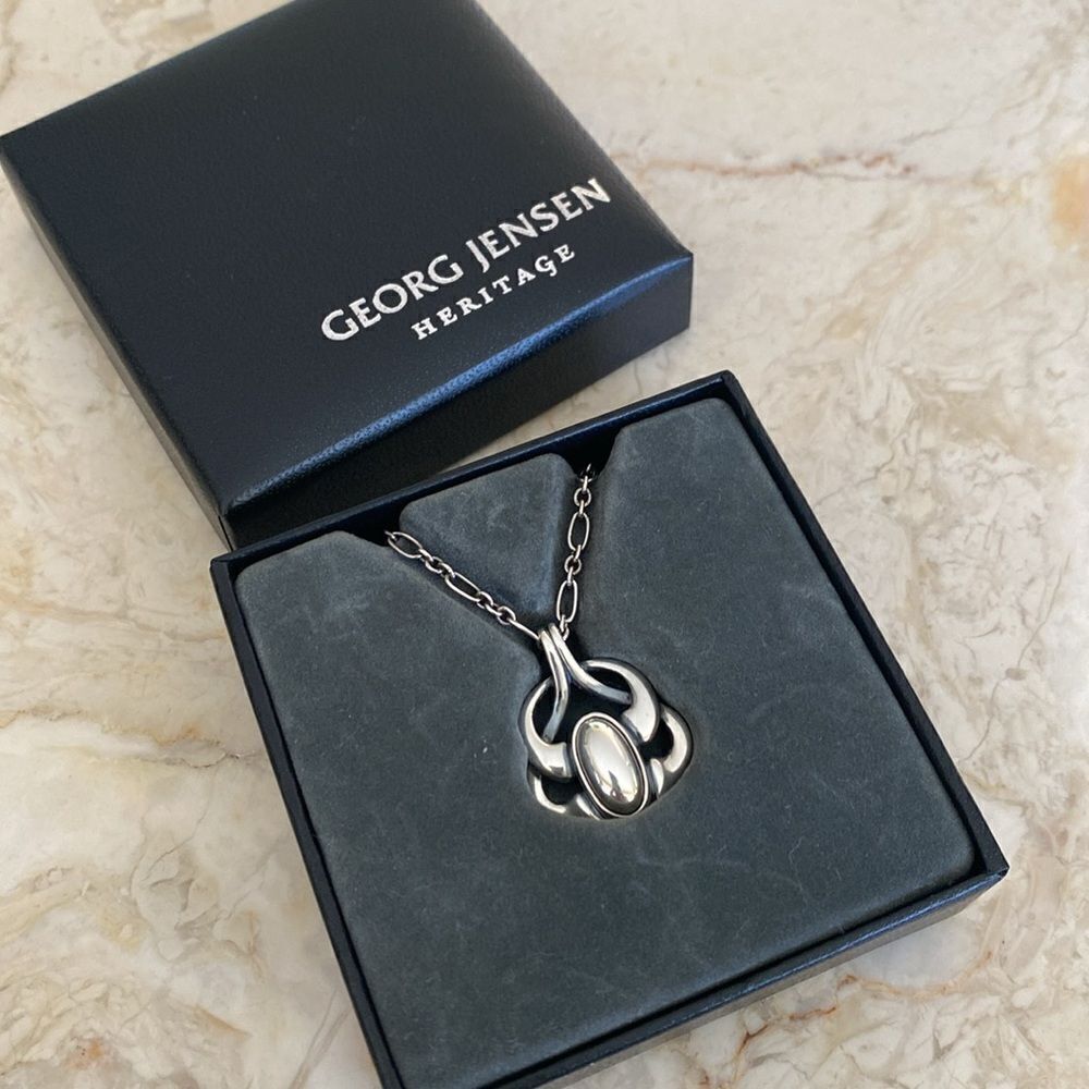 Rare Georg Jensen Heritage Collection 2006 Sterling Silver Necklace - NEW - Picture 10 of 12